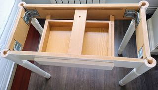 Mesa plegable blanca - madera