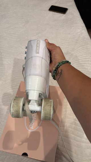 Patines Schoool blancos, 4 ruedas (2+2)