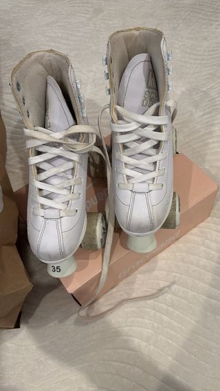 Patines Schoool blancos, 4 ruedas (2+2)