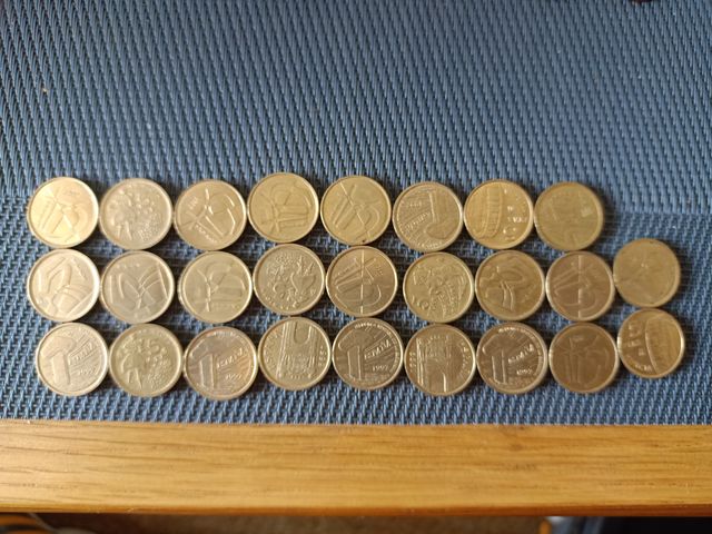 26 Monedas 5 Ptas España 1997