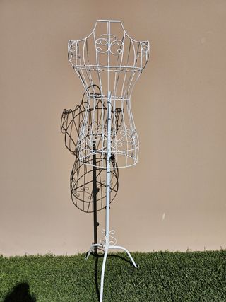 Maniquí busto blanco hierro - Costura