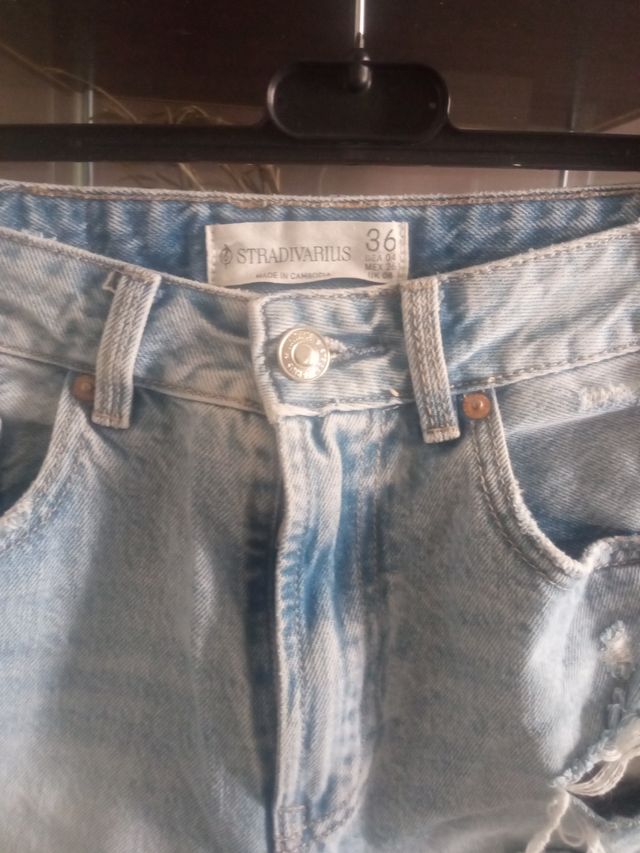 Shorts jeans usati, corti, blu