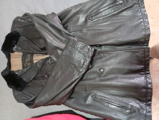 Lote Cazadoras cuero negra vintage
