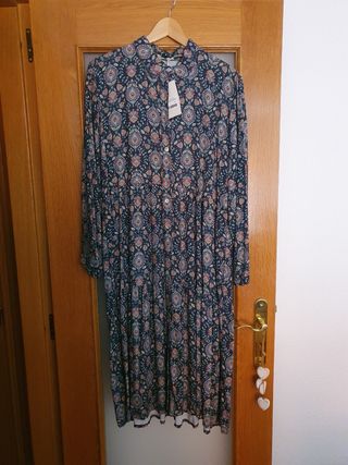 Vestido largo camisero