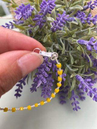 Pulsera plata peruana 950 y murano 