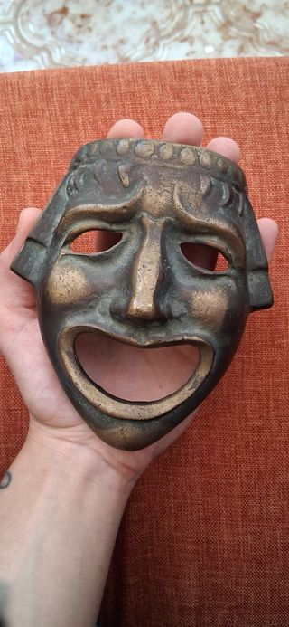 Maschera Bronzo Teatro Antica
