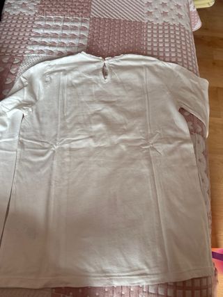 Camiseta blanca Unitkids niña