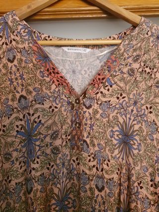Vestido boho chic multicolor