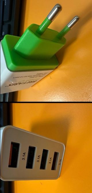 Caricabatterie USB 4 porte