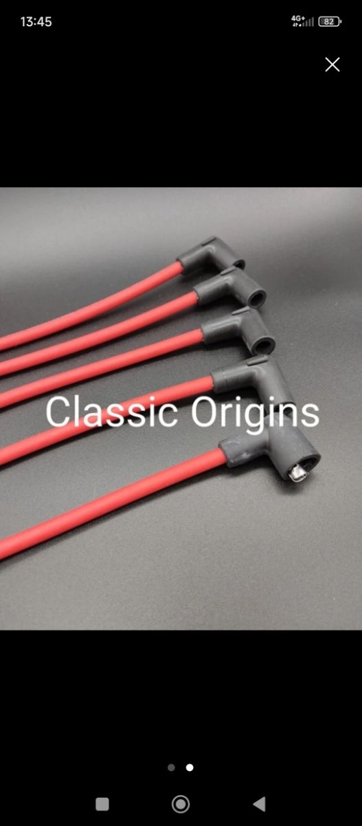 Cables bujía silicona rojos - Clásicos