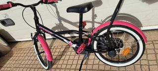 BICICLETA roda 16" 4,5-6 ANOS 500 SPY HERO GIRL