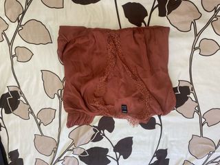 Blusa marrón elegante talla m 