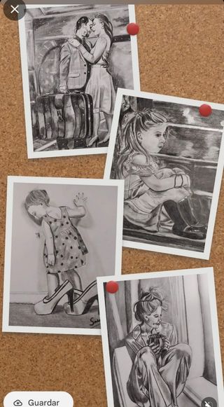 Dibujos a grafito: 1 lamina ,unidad 