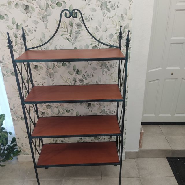 Estantería metal y madera - 4 baldas