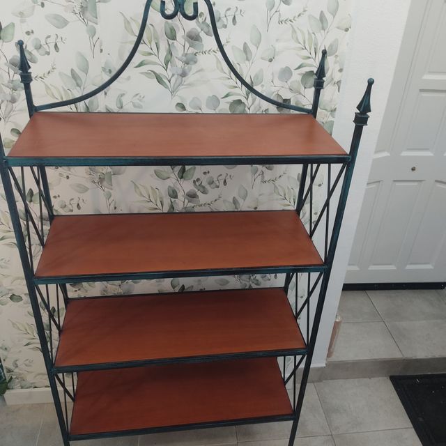 Estantería metal y madera - 4 baldas