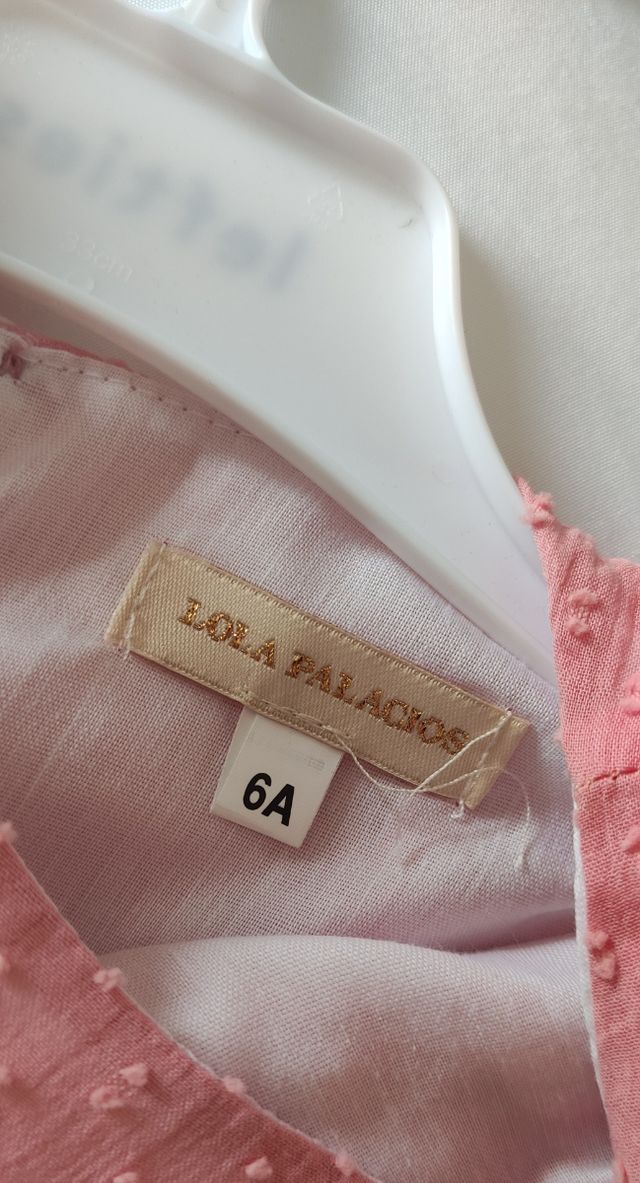 Parte de arriba niña,Lola Palacios rosa 6 años