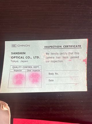 Chinon 872 Super 8: Cámara + Manuales