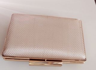 Bolso fiesta dorado metalizado