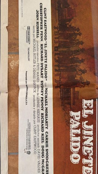 Lote 4 Pósters Clint Eastwood Originales