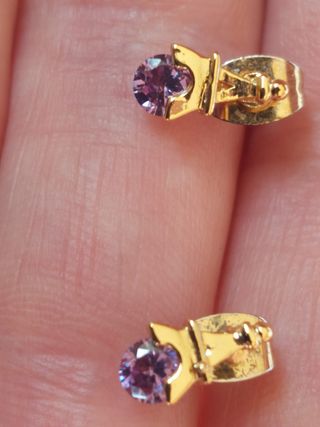 Pendientes baño  oro 18k | Torre Eiffel