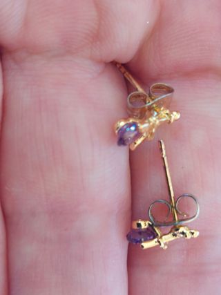 Pendientes baño  oro 18k | Torre Eiffel