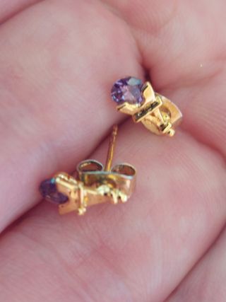 Pendientes baño  oro 18k | Torre Eiffel