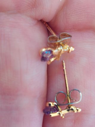 Pendientes baño  oro 18k | Torre Eiffel