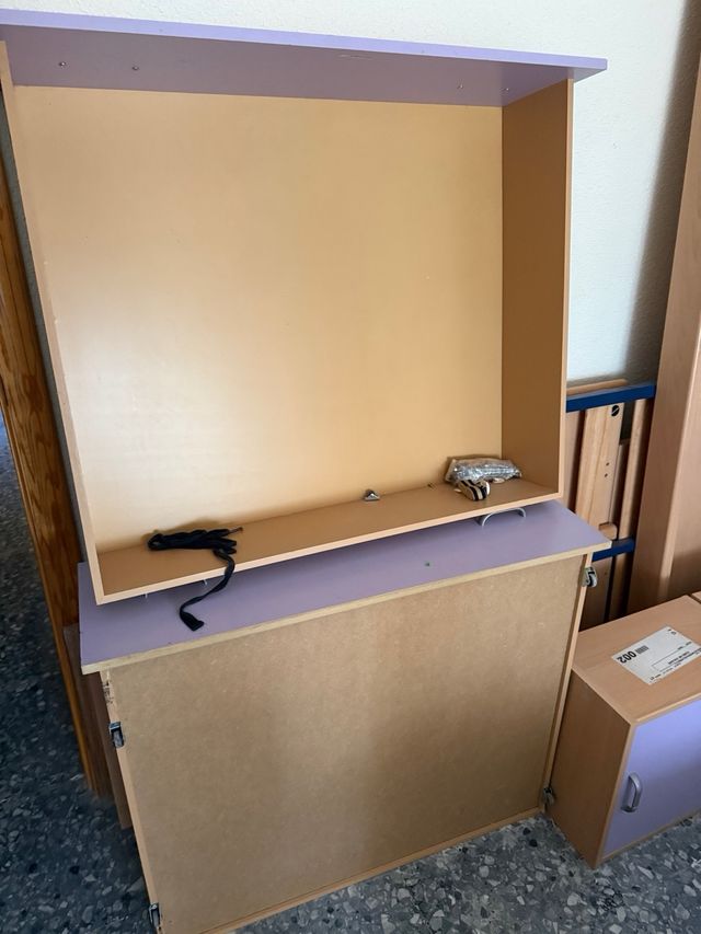 habitación juvenil para ser recogida desmontada