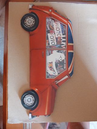 Marco de foto con forma de coche