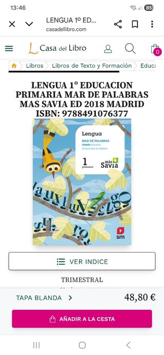 Nuevo.Lengua, Avanzado. 1 Primaria. Más Savia. Mad