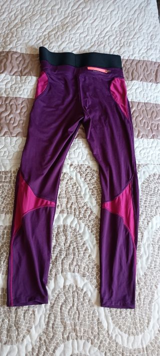Leggins deportivos mujer M - Rosa/Morado