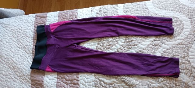Leggins deportivos mujer M - Rosa/Morado