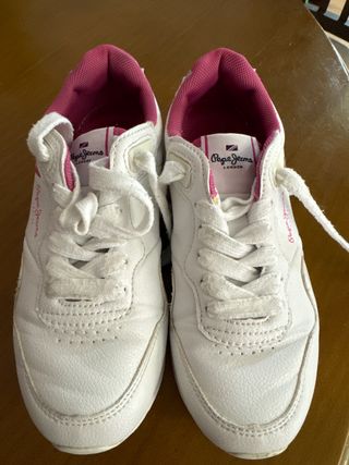 Zapatillas Pepe Jeans niña - blancas  talla 33