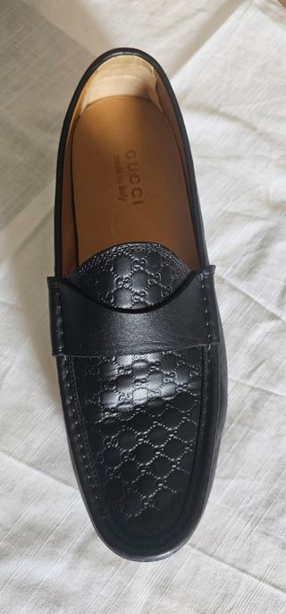 Mocasines Gucci Guccissima negros