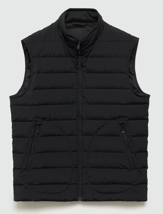 Chaleco MANGO negro acolchado - L