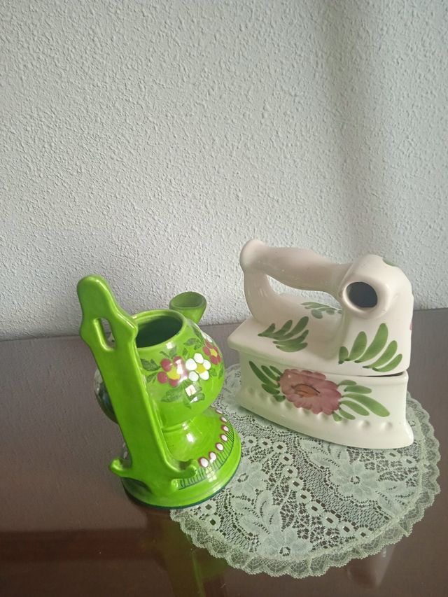 2 Piezas Decorativas Cerámica