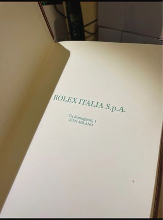 agenda 2011 Rolex in pelle