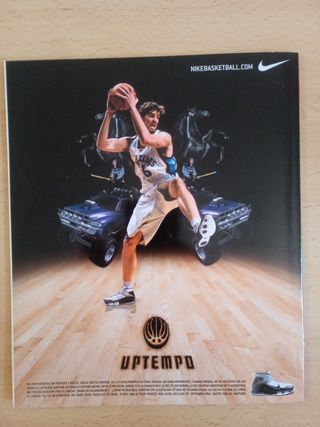 Hoja publicidad Nike Uptempo Gasol 27x23cm