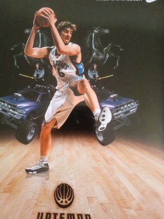 Hoja publicidad Nike Uptempo Gasol 27x23cm