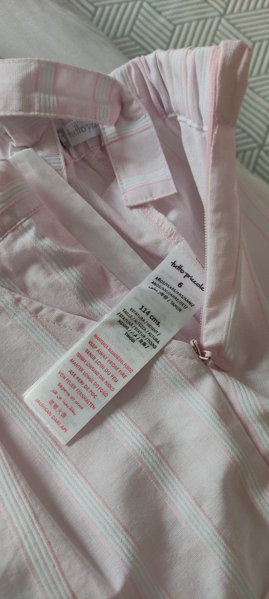 Peto rayas rosa Tutto Piccolo (6 años)