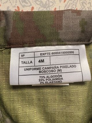 Mimeta ET camuflaje pixelado talla 4M