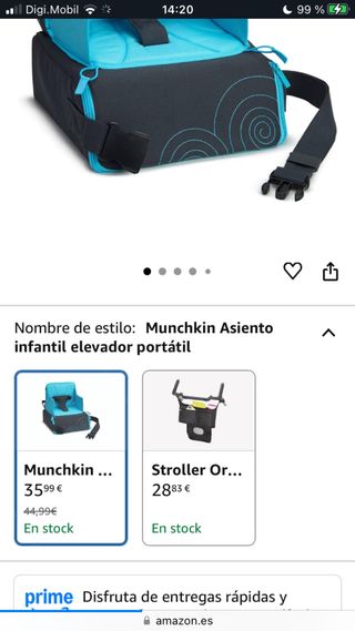 Trona viaje plegable portátil