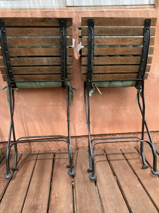 Sillas plegables RoyalArrow madera-hierro forjado