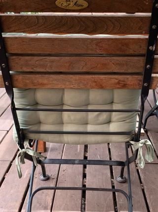 Sillas plegables RoyalArrow madera-hierro forjado