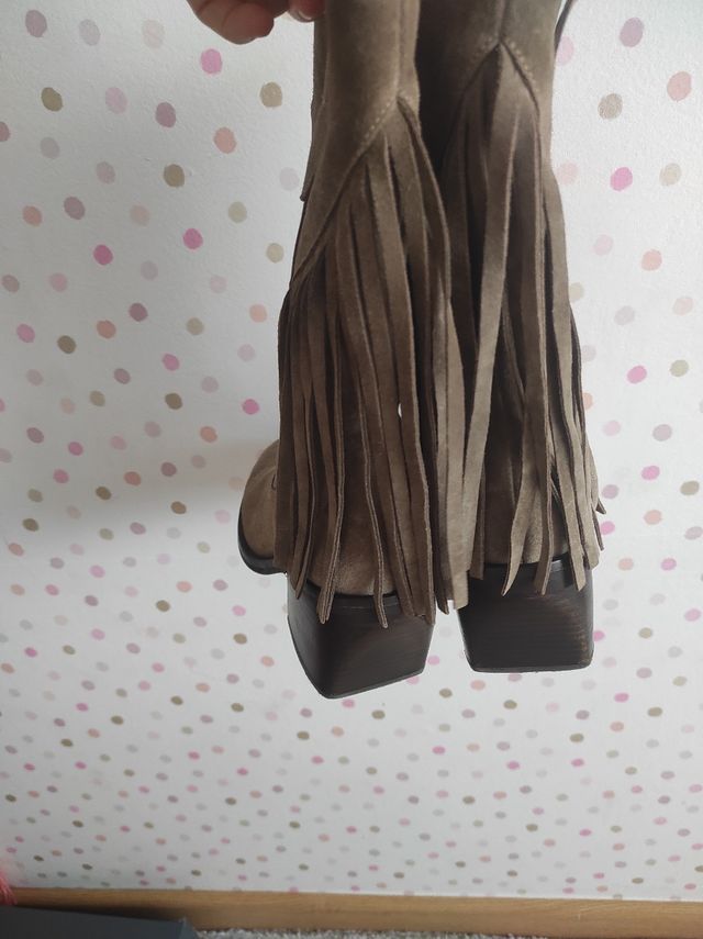 Botas WONDERS campera serraje (100% piel) marrón m