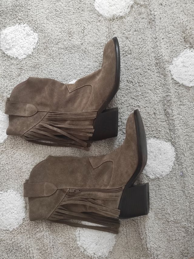 Botas WONDERS campera serraje (100% piel) marrón m