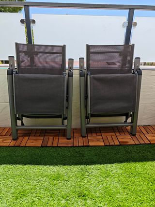 2 Sillas Hamaca Grises - Exterior