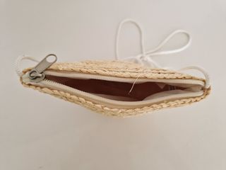 Bolso infantil mimbre beige