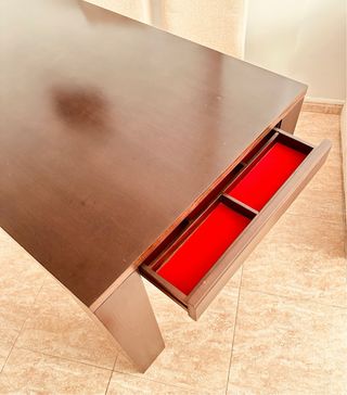 Mesa comedor madera marrón - 6 sillas