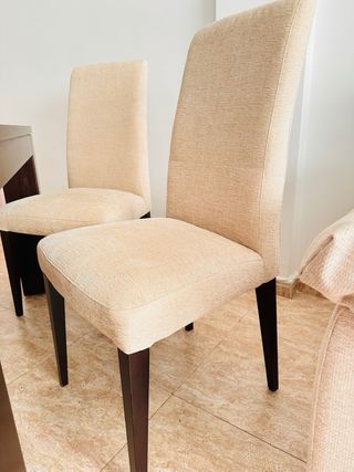 Mesa comedor madera marrón - 6 sillas